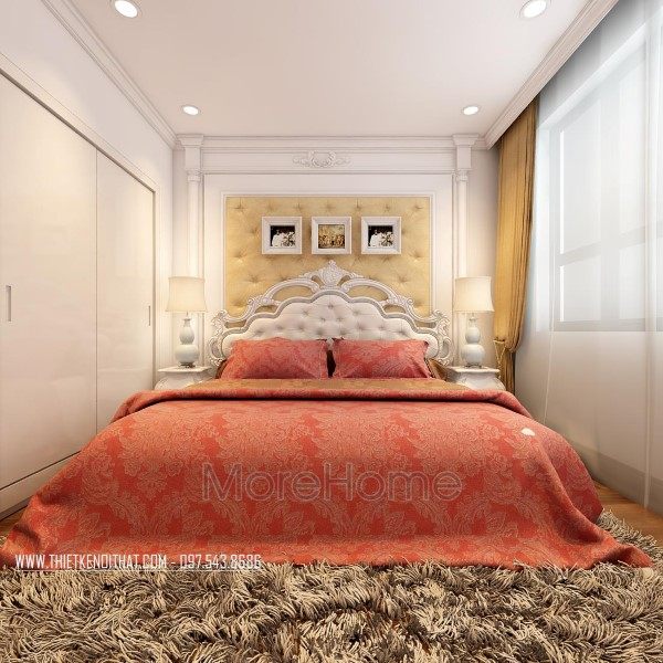 Thiết kế nội thất phòng ngủ Master căn hộ Park Hill Premium